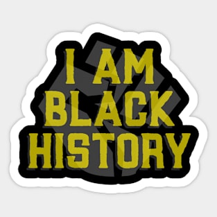 I am black history Sticker